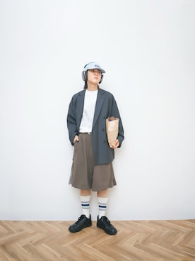 「アイテム（ラッピングキット）」を使った、Naotoさん（メンズ・165cm）の秋コーディネート