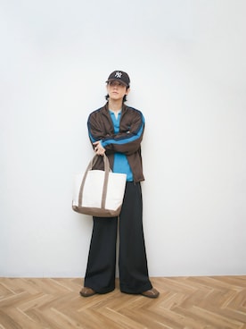 「FRUIT OF THE LOOM（フルーツオブザルーム）のアイテム」を使った、Naotoさん（メンズ・165cm）の春コーディネート