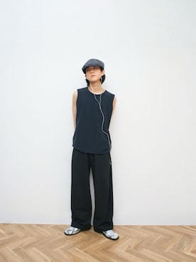 「アイテム（帽子）」を使った、Naotoさん（メンズ・165cm）の夏コーディネート