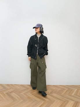 「OY（オーワイ）のアイテム」を使った、Naotoさん（メンズ・165cm）の冬コーディネート