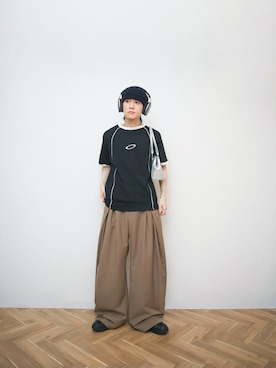 「soerte（ソエルテ）のアイテム」を使った、Naotoさん（メンズ・165cm）の春コーディネート