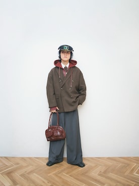 「POLeR（ポーラー）のアイテム」を使った、Naotoさん（メンズ・165cm）の冬コーディネート