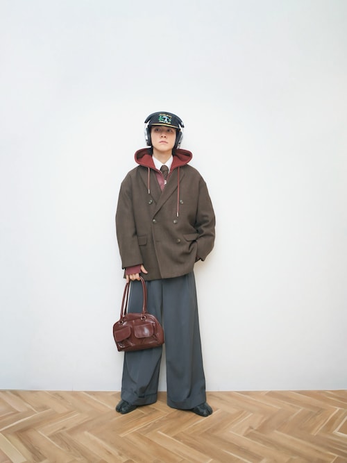 Heavy weight double zip-up hoodie（decadent paint) /ヘビーウェイト