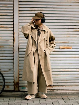 ◇AURALEE(オーラリー) FINX CHAMBRAY BIG TRENCH COATフィンクス