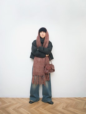 「soerte（ソエルテ）のアイテム」を使った、Naotoさん（メンズ・165cm）の冬コーディネート