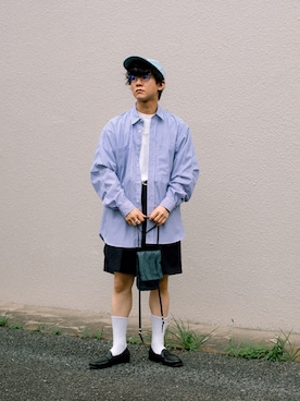 「NEAT（ニート）のアイテム」を使った、Naotoさん（メンズ・165cm）の夏コーディネート
