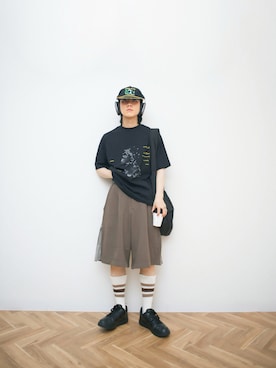 「soerte（ソエルテ）のアイテム」を使った、Naotoさん（メンズ・165cm）の春コーディネート