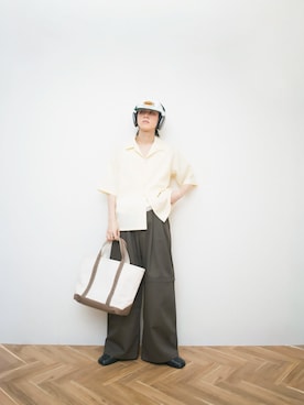 「soerte（ソエルテ）のアイテム」を使った、Naotoさん（メンズ・165cm）の春コーディネート
