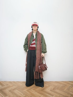 「アイテム（PC・スマホグッズ/家電）」を使った、Naotoさん（メンズ・165cm）の冬コーディネート