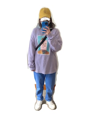 「Honeys（ハニーズ）のアイテム（ボディバッグ/ウエストポーチ）」を使った、annaさん（レディース・163cm）の春コーディネート