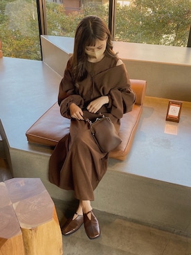 高芦あかりさん（レディース・152cm）の秋コーディネート