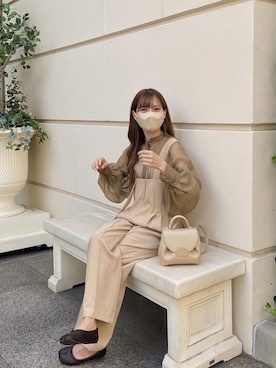 「Fabby fabby（ファビィーファビィー）のアイテム」を使った、高芦あかりさん（レディース・152cm）の秋コーディネート