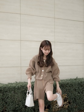 高芦あかりさん（骨格ウェーブ・レディース・152cm）の秋コーディネート