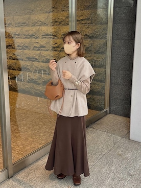 高芦あかりさん（レディース・152cm）の冬コーディネート