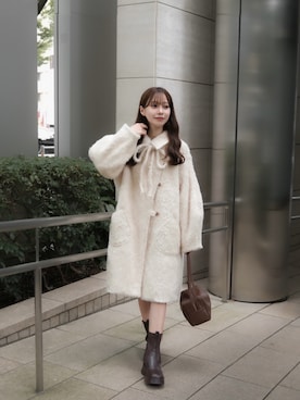「アイテム（その他アウター）」を使った、高芦あかりさん（レディース・152cm）の秋コーディネート