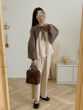 高芦あかりさん（レディース・152cm）の秋コーディネート