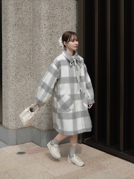 「アイテム（その他アウター）」を使った、高芦あかりさん（レディース・152cm）の秋コーディネート