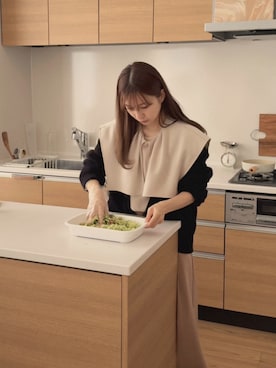 高芦あかりさん（レディース・152cm）の冬コーディネート