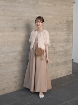 「カーディガン」｜高芦あかりさん（レディース・152cm）の秋コーディネート