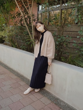 高芦あかりさん（レディース・152cm）の冬コーディネート