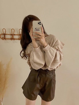 高芦あかりさん（レディース・152cm）の秋コーディネート