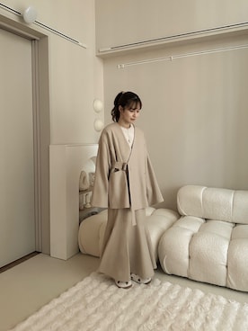 「loni（ロニ）のアイテム」を使った、高芦あかりさん（レディース・152cm）の冬コーディネート
