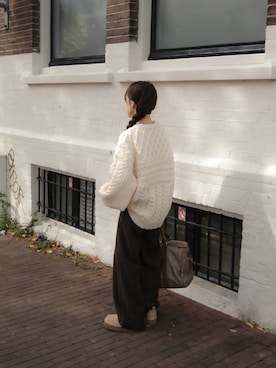 「UGG（アグ）のアイテム（ブーツ）」を使った、高芦あかりさん（レディース・152cm）の秋コーディネート