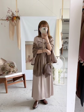 高芦あかりさん（レディース・152cm）の冬コーディネート