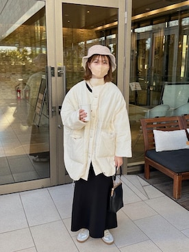 「moi tytto（モイテュット）のアイテム（ダウンジャケット/コート）」を使った、高芦あかりさん（レディース・152cm）の冬コーディネート