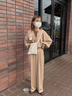 高芦あかりさん（レディース・152cm）の冬コーディネート