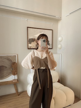 高芦あかりさん（レディース・152cm）の秋コーディネート