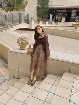 高芦あかりさん（レディース・152cm）の春コーディネート