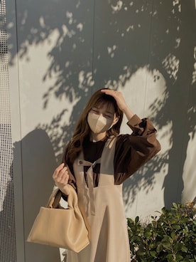 高芦あかりさん（レディース・152cm）の冬コーディネート