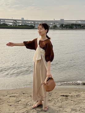 高芦あかりさん（レディース・152cm）の春コーディネート