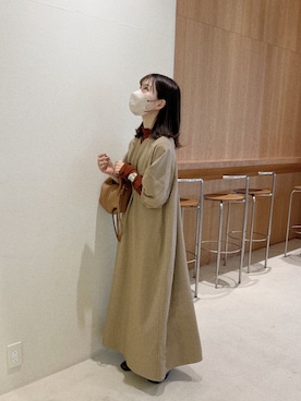 「アイテム（ワンピース/ドレス）」を使った、高芦あかりさん（レディース・152cm）の春コーディネート