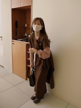 「RAY CASSIN（レイカズン）のアイテム」を使った、高芦あかりさん（レディース・152cm）の秋コーディネート