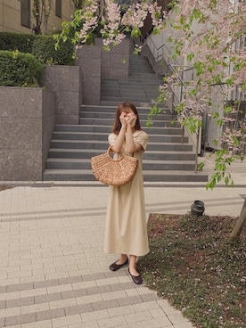 「Fabby fabby（ファビィーファビィー）のアイテム」を使った、高芦あかりさん（レディース・152cm）の春コーディネート