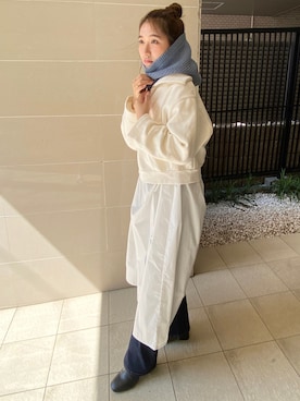 「アイテム（イヤーカフ）」を使った、OF LIFEさん（レディース・160cm）の秋コーディネート