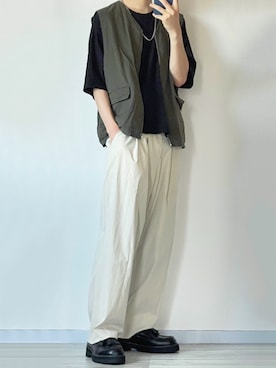 「act'm（アクトム）のアイテム（トップス）」を使った、seiさん（メンズ・180cm）の夏コーディネート