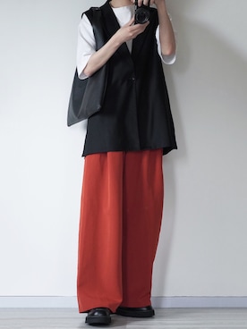 「Adoon plain（アドーンプレーン）のアイテム（バッグ）」を使った、seiさん（メンズ・180cm）の春コーディネート