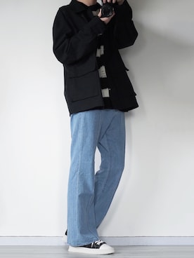 「CREARE -LINO-（クレアーレリノ）のアイテム（ブルゾン）」を使った、seiさん（メンズ・180cm）の冬コーディネート
