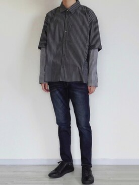 「DOOPZ（ドープス）のアイテム（スニーカー）」を使った、seiさん（メンズ・180cm）の夏コーディネート