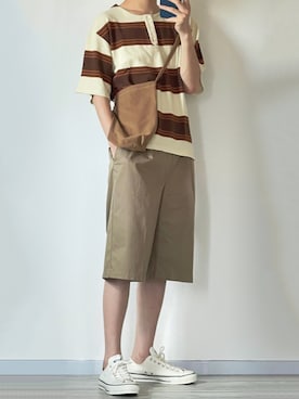 「RAGEBLUE（レイジブルー）のアイテム（チノパンツ）」を使った、seiさん（メンズ・180cm）の夏コーディネート