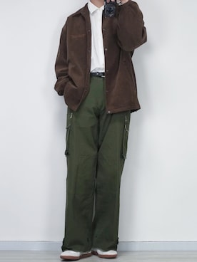 「ジャーマントレーナー」｜「アイテム（ブルゾン）」を使った、seiさん（メンズ・180cm）の冬コーディネート