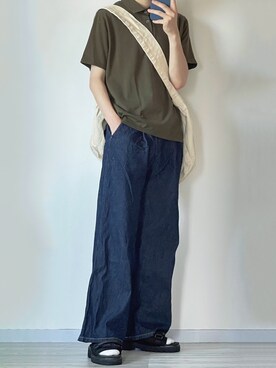 「URBAN RESEARCH ROSSO MEN（アーバンリサーチロッソメン）の『XLサイズあり』『抗菌/防臭』ハイパフォーマンスコットン天竺ポロシャツ（ポロシャツ）」を使った、seiさん（メンズ・180cm）の夏コーディネート