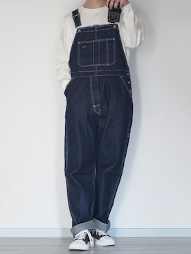 「MONO-MART（モノマート）のシルケットライク天竺 オーバーサイズイラストプリントL/Sカットソー/バックプリント（Tシャツ/カットソー）」を使った、seiさん（メンズ・180cm）の春コーディネート
