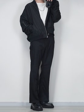 「GLOSTER（グロスター）のアイテム（ジャケット/アウター）」を使った、seiさん（メンズ・180cm）の秋コーディネート