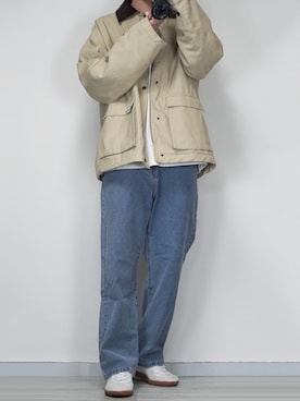 「ジャーマントレーナー」｜「アイテム（ブルゾン）」を使った、seiさん（メンズ・180cm）の冬コーディネート