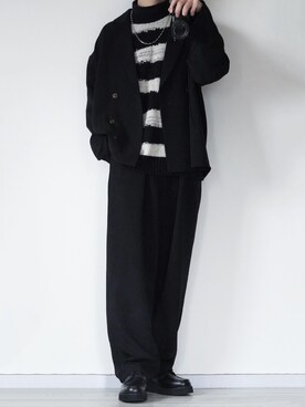 「LILL（リル）のアイテム（テーラードジャケット）」を使った、seiさん（メンズ・180cm）の冬コーディネート