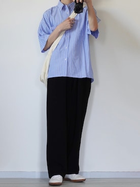 「アイテム（シャツ/ブラウス）」を使った、seiさん（メンズ・180cm）の春コーディネート